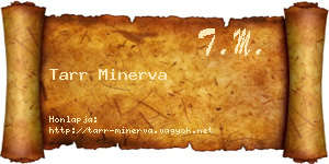 Tarr Minerva névjegykártya